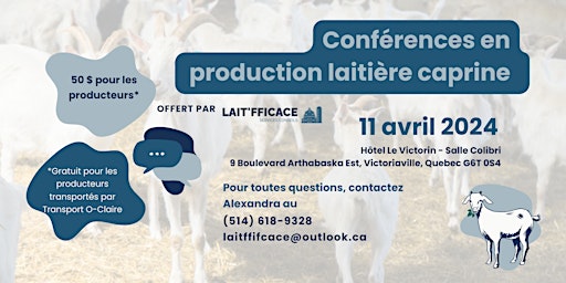Hauptbild für Conférences en production laitière caprine