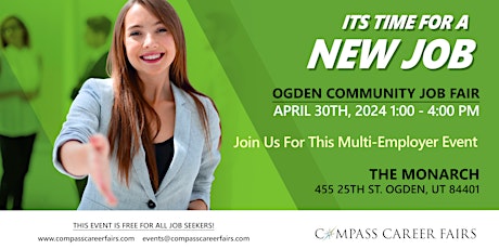 Ogden Community Job Fair 4/30/24 – 60+ Hiring Companies in one location