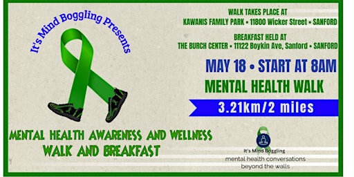 Primaire afbeelding van Mental Health Awareness and Wellness Walk & Breakfast