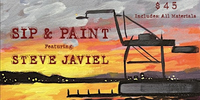 Imagem principal do evento Sip & Paint featuring STEVE JAVIEL at NIDOS BackYard