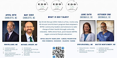 Primaire afbeelding van Power is Giving Presents EDD Talks w/Michael Greger,  MD