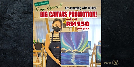 Imagen principal de Sip and Paint: Free Theme- Big Canvas (2pm Thursday)