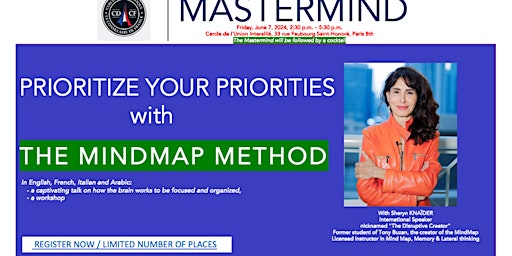 Imagem principal de MASTERMIND "Prioriser vos priorités grâce la méthode MIND MAP"