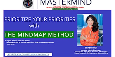 Imagem principal do evento MASTERMIND "Prioriser vos priorités grâce la méthode MIND MAP"