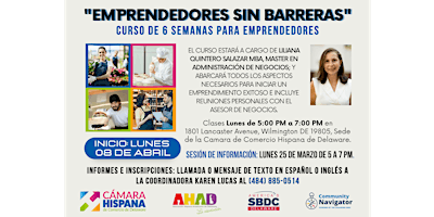 Imagem principal do evento Emprendedores Sin Barreras (Curso de 6 semanas)