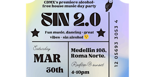 SIN 2.0 - Alcohol-Free House Music Day Party primary image