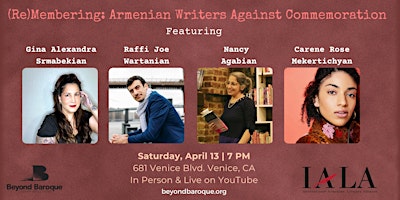 Imagem principal do evento (Re)Membering: Armenian Writers Against Commemoration