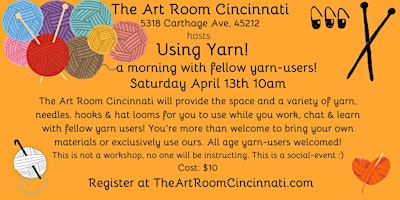 Using Yarn! A morning hang with fellow yarn users primary image