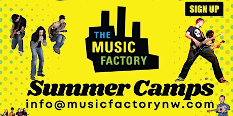 Summer Camps Deposits at The Music Factory 2024