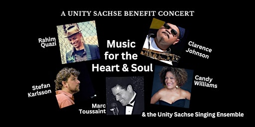 Primaire afbeelding van Music for the Heart & Soul  - A Unity Sachse Benefit Concert