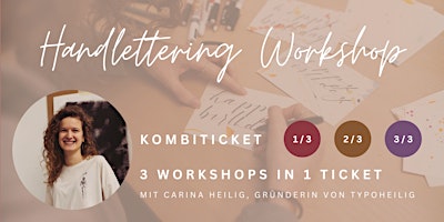 Primaire afbeelding van Handlettering Workshop - Kombiticket für alle drei Kurse