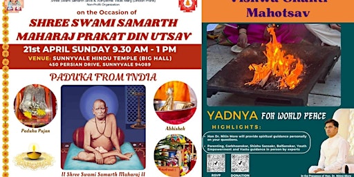 Imagem principal do evento Swami Samarth Prakat Din & Vishwa Shanti Mahotsav 2024