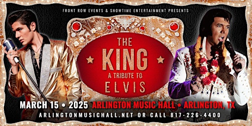 Imagem principal do evento The King; A Tribute to Elvis