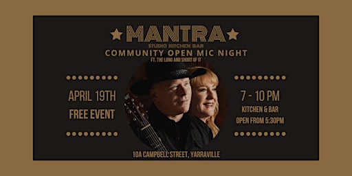 Hauptbild für Community Open Mic Night at Mantra