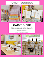 Image principale de Paint & Sip Spring Fashion Party