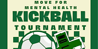 Primaire afbeelding van Move for Mental Health Kickball Tournament