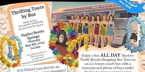 Thrifting Tours by Bus-NAPLES/Bonita Springs May 8th 2025-Lei Day $79  primärbild