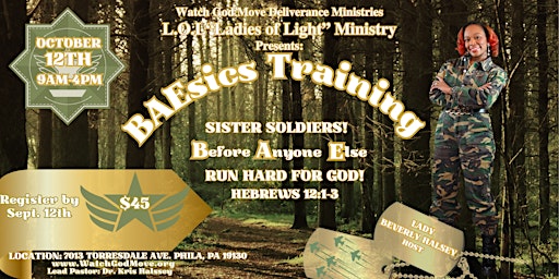 Imagem principal do evento BAEsics Training: Run Hard For God