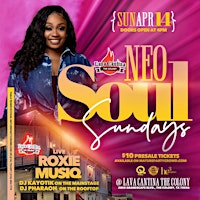 Primaire afbeelding van NEO SOUL SUNDAYS  feat ROXIE MUSIQ @ Lava Cantina