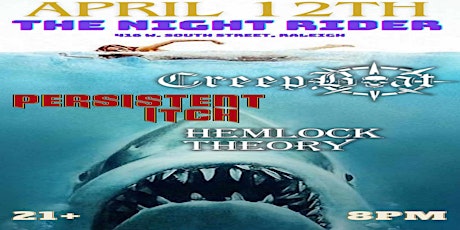 Imagen principal de The Night Rider Presents: Creepboat, Persistent Itch, Hemlock Theory