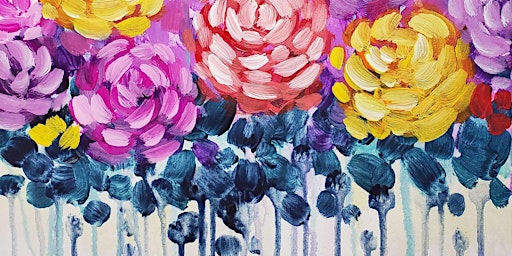 Peonies in Mod - Paint and Sip by Classpop!™ primary image