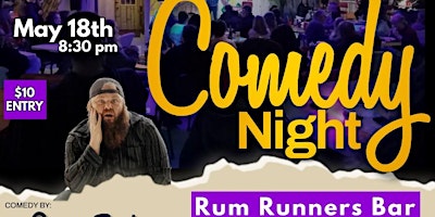 Imagem principal do evento Comedy Night at Rum Runners