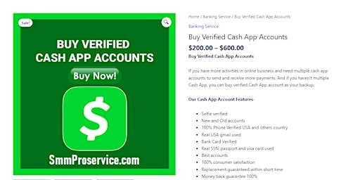 We provide our service including Buy Verified Cash App Accounts primary image