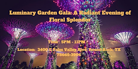 Luminary Garden Gala: A Radiant Evening of Floral Splendor