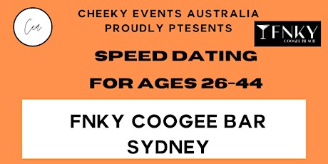 Sydney speed dating for ages 26-44 by Cheeky Events Australia