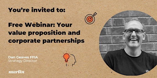 Free Webinar: Your value proposition and corporate partnerships primary image