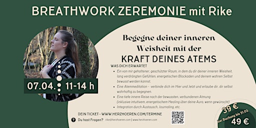 Primaire afbeelding van BREATHWORK-ZEREMONIE mit Rike