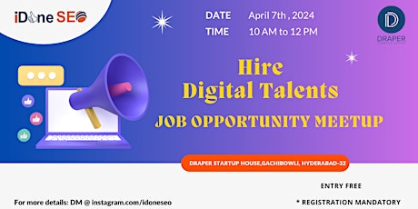 Hire Digital Talents: Job Opportunity Meetup