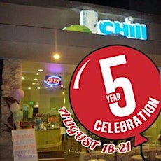 5 yrs in Business Celebration: Chill Frozen Yogurt, Crepes & Coffee primary image