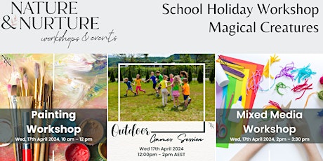 School Holiday Program -  Magical Creatures - Painting / Mixed Media