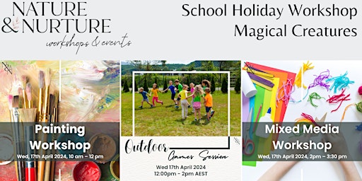 Hauptbild für School Holiday Program -  Magical Creatures - Painting / Mixed Media