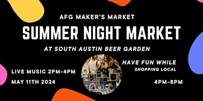 Immagine principale di Austin Feel Good Market At South Austin Beer Garden Summer Market Day 