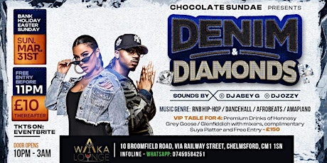 Chocolate Sundae Denim & Diamonds Party