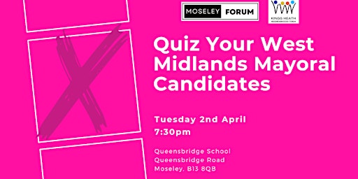 Hauptbild für West Midlands Mayoral  Hustings - 2024