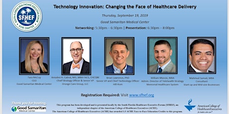 Technology Innovation: Changing the Face of Healthcare Delivery primary image