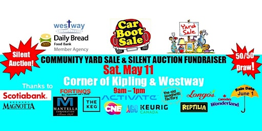 Primaire afbeelding van Westway Food Bank Community Car Boot/Yard Sale & Silent Auction Fundraiser