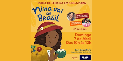 Primaire afbeelding van Roda de Leitura "Nina Vai ao Brasil" em Singapura