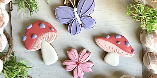 Imagem principal de April Showers, Mushroom and Flowers Cookie Class