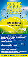 Image principale de ADULT TENNIS LESSONS AT THE COMMONS WITH TENNIS TIME