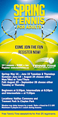 ADULT TENNIS LESSONS AT THE COMMONS WITH TENNIS TIME