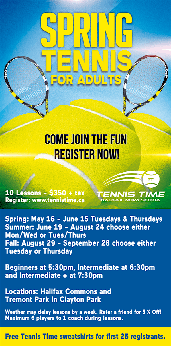 ADULT TENNIS LESSONS AT THE COMMONS WITH TENNIS TIME