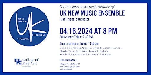 Hauptbild für UK New Music Ensemble Spring 2024