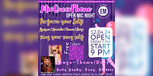 Hauptbild für MicQueerPhone - OPEN MIC NIGHT - für alle Queer-positiven Wesen.