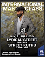 Primaire afbeelding van KRRISH SIVA DANCE MASTERCLASS - SINGAPORE