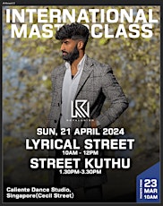 KRRISH SIVA DANCE MASTERCLASS - SINGAPORE