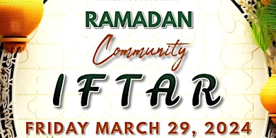 Immagine principale di Community  Iftar March 29 